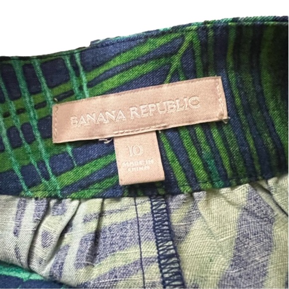 Banana Republic Skater Mini Skirt in Green and Blue - Picture 4 of 4